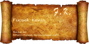 Fucsek Kevin névjegykártya
